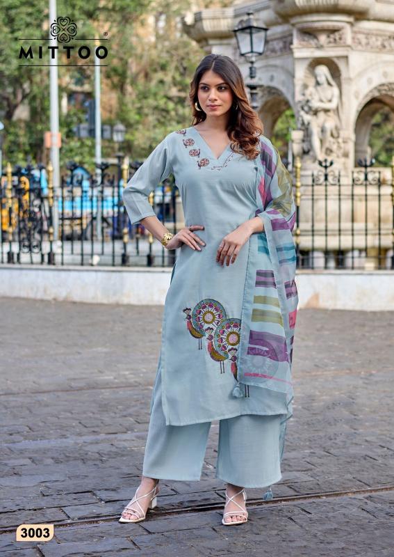 Mittoo vanshika 3pcs wholesale top 10 kurtis ahmedabad